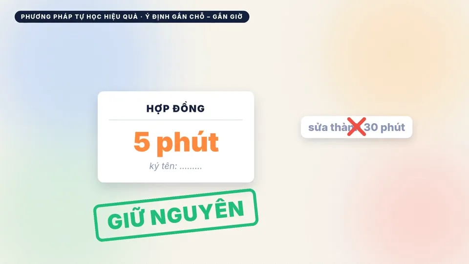 Giữ nguyên 5 phút